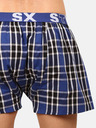 Styx Черно-сини мъжки карирани шорти Styx