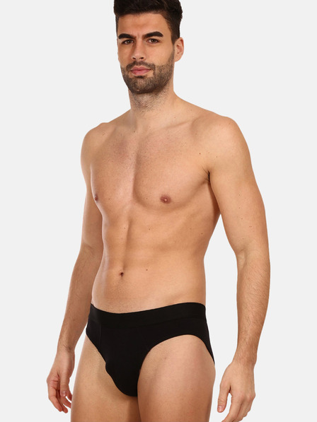 Nedeto Комплект от пет мъжки слипа в черно Nedeto