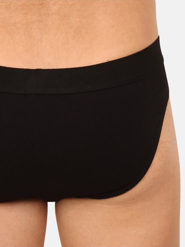 Nedeto Комплект от пет мъжки слипа в черно Nedeto