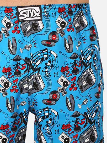 Styx Синьо мъжко шарено долнище на пижама Styx