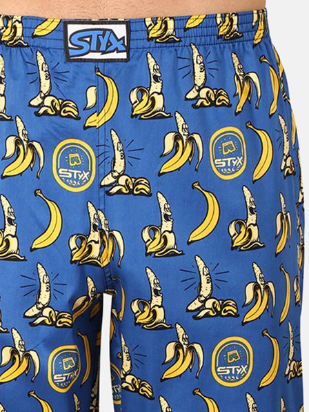 Styx Жълто-синьо мъжко шарено долнище на пижама Styx