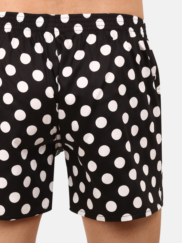 Styx Черни мъжки къси панталони Styx premium art Polka dots