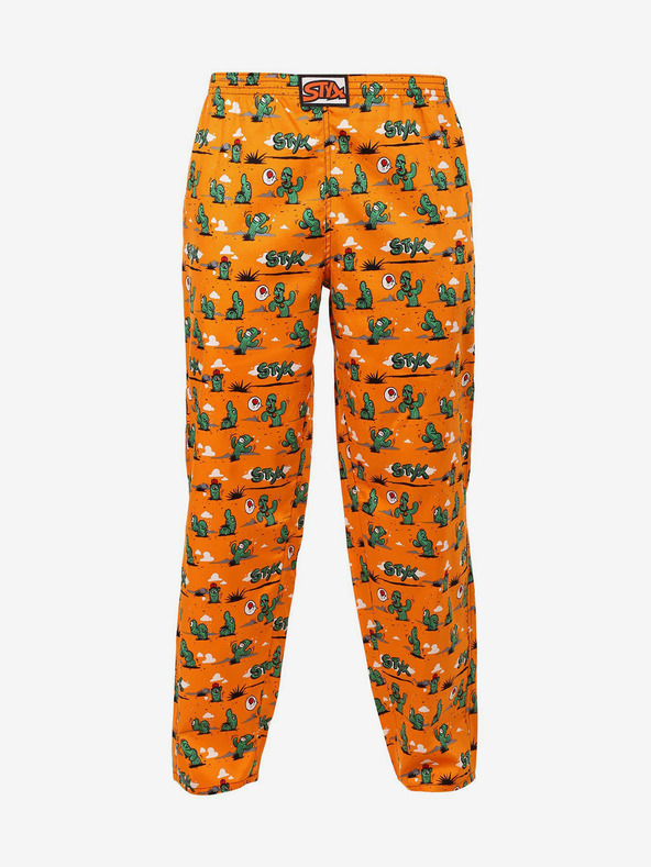 Styx Оранжево Мъжко спално бельо с шарка Styx Cactus