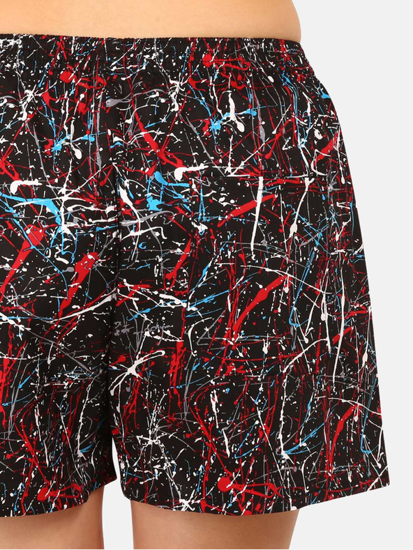 Styx Червено и черно дамски шарени шорти за сън Styx Jáchym