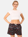 Styx Червено и черно дамски шарени шорти за сън Styx Jáchym