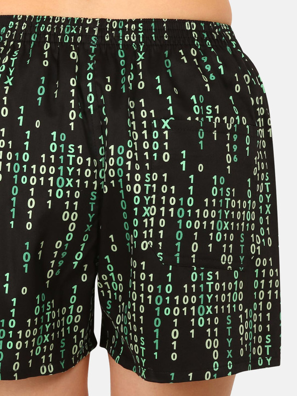 Styx Зелени и черни дамски къси панталони с шарка Styx Код