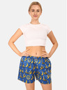 Styx Жълто-сини дамски шарени шорти за сън Styx Bananas