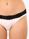 Styx Черно-бели дамски бикини с дантелени детайли Styx
