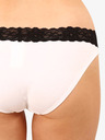 Styx Черно-бели дамски бикини с дантелени детайли Styx