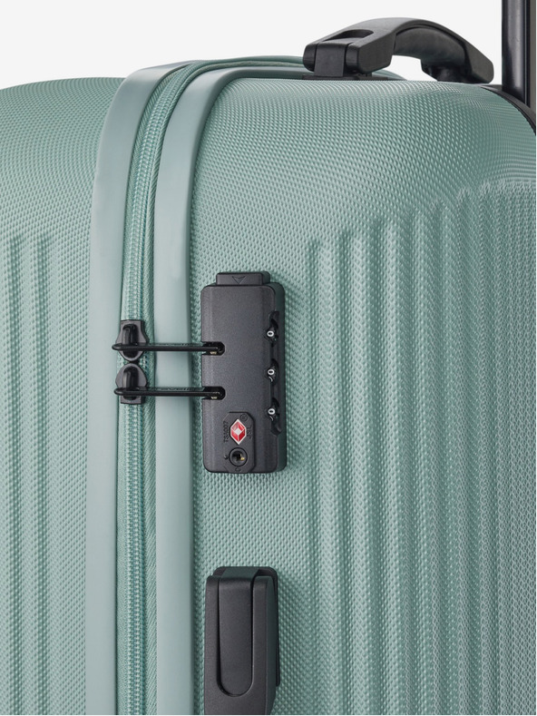 Travelite Комплект от три светлозелени куфара Travelite Bali S,M,L Mint