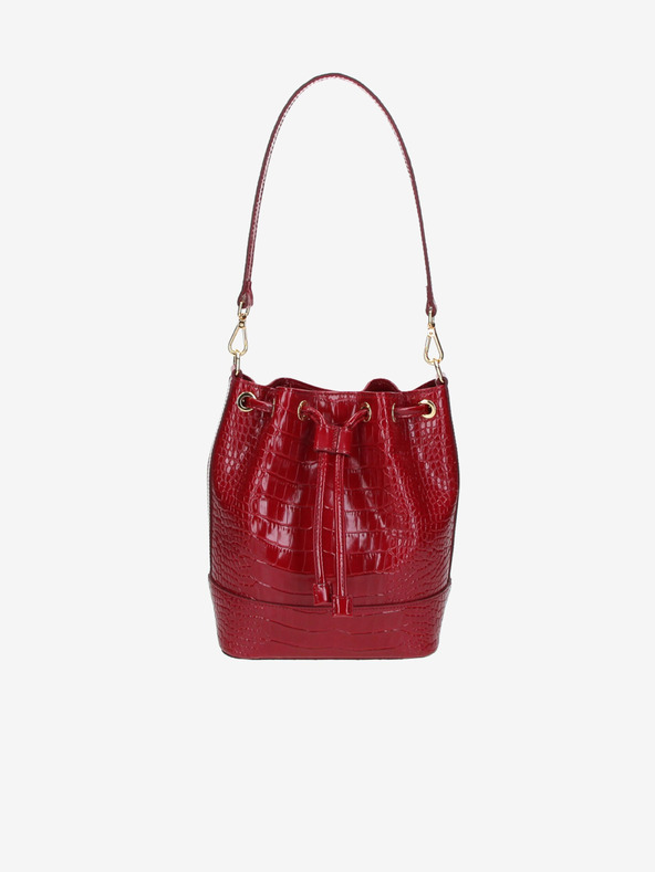 Elega Elega Riches Червена дамска кожена чанта