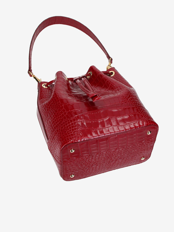 Elega Elega Riches Червена дамска кожена чанта