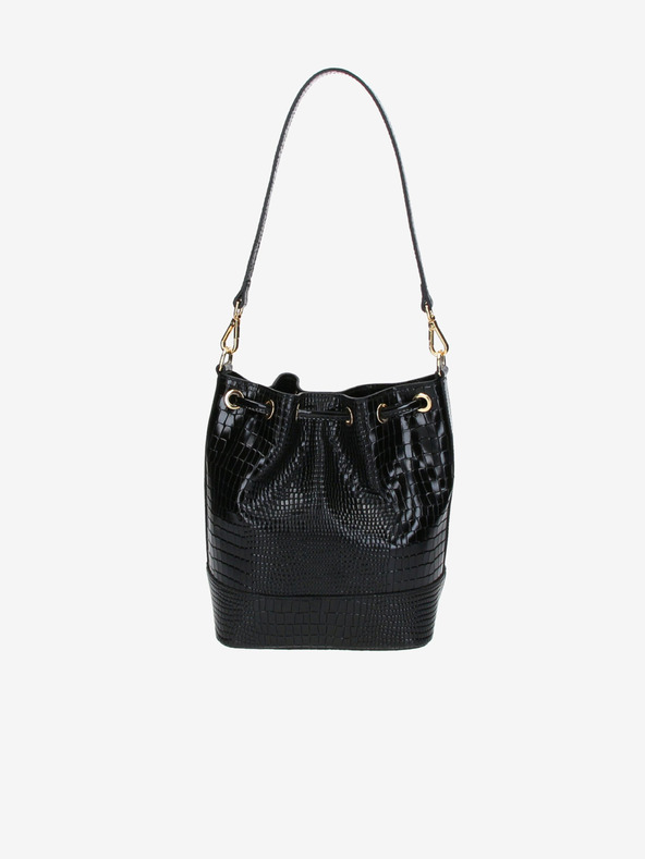 Elega Черна дамска кожена чанта Elega Riches