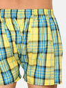 Styx Синьо-жълти мъжки карирани шорти Styx