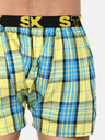 Styx Синьо-жълти мъжки карирани шорти Styx