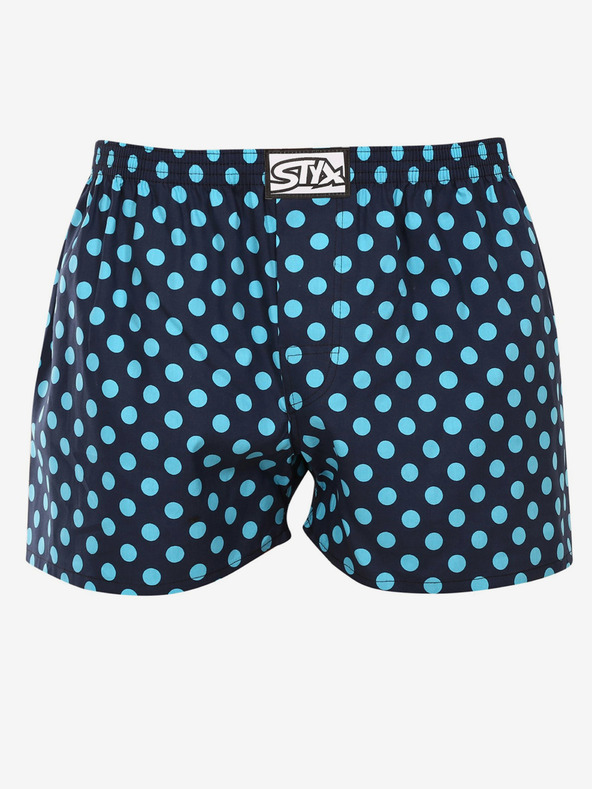Styx Тъмно сини мъжки къси панталони на точки Styx