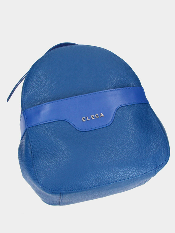 Elega Синя дамска кожена раница ELEGA Festy