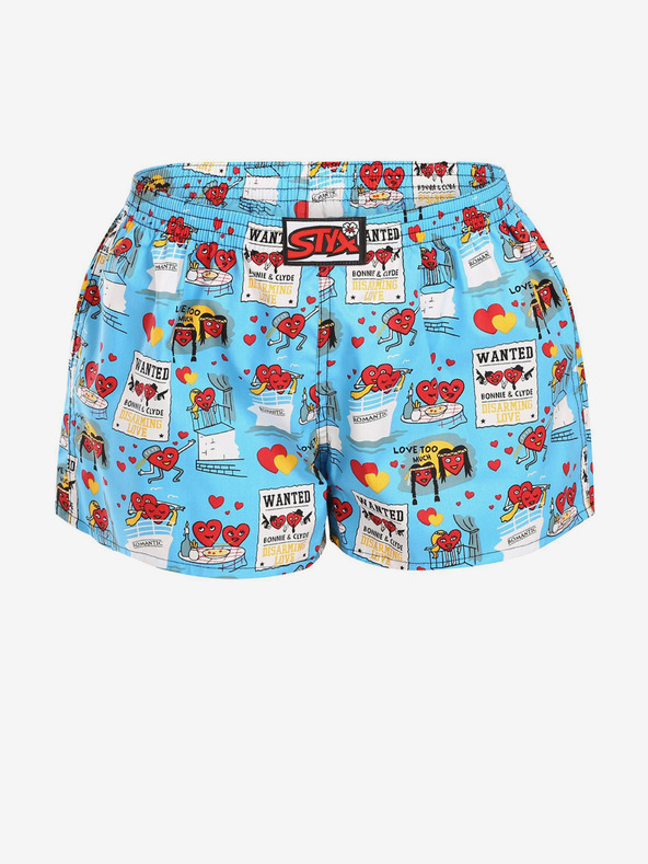 Styx Светлосини дамски къси панталони Styx за Деня на влюбените