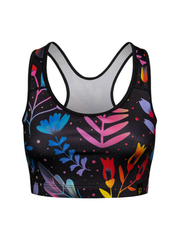 Dedoles Черен спортен сутиен за жени Dedoles Неонови цветя