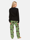 Styx Черно-зелена дамска пижама Styx Zombie