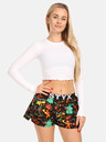 Styx Зелени и черни дамски шарени шорти за сън Styx Коледни орнаменти