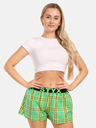 Styx Зелени дамски карирани шорти Styx