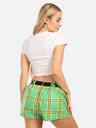 Styx Зелени дамски карирани шорти Styx