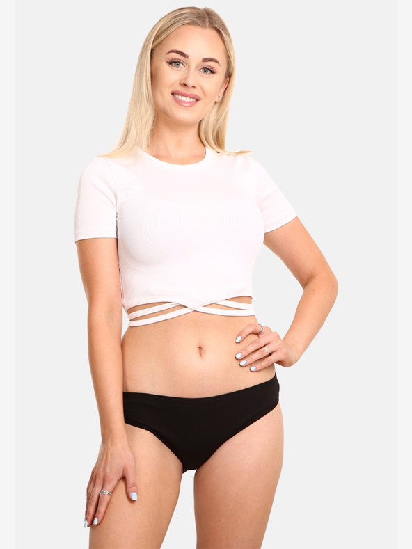 Nedeto Комплект от три дамски бикини в синьо, червено и черно Nedeto