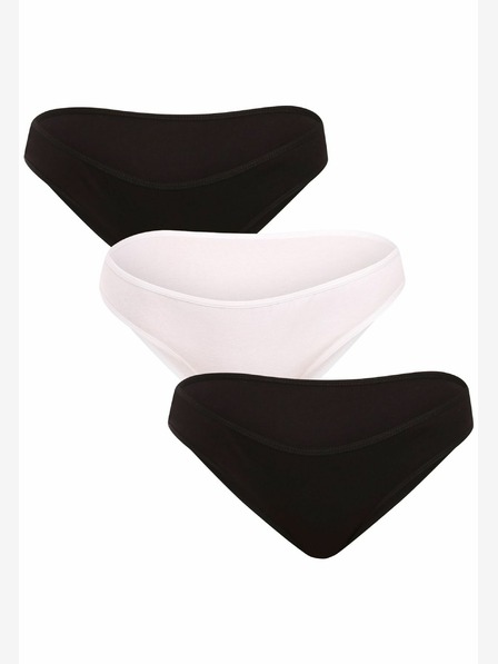 Nedeto Комплект от три дамски бикини в бяло и черно Nedeto