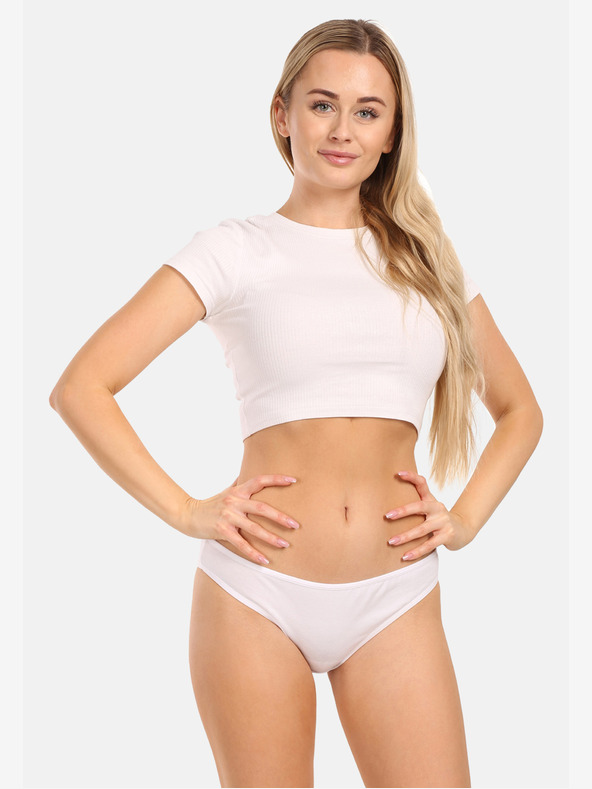 Nedeto Комплект от три дамски бикини в бяло и черно Nedeto