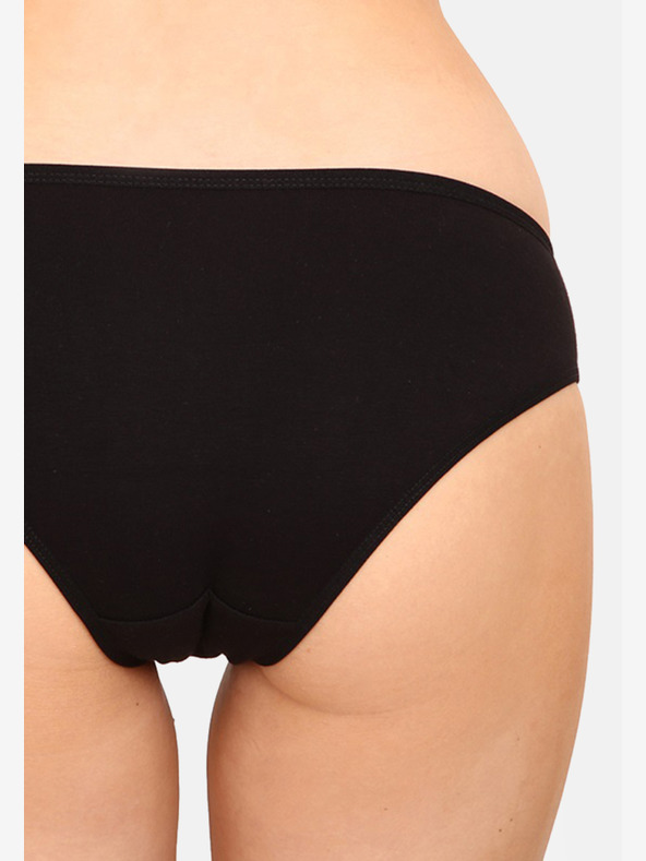 Nedeto Комплект от пет дамски бикини в черно и розово Nedeto