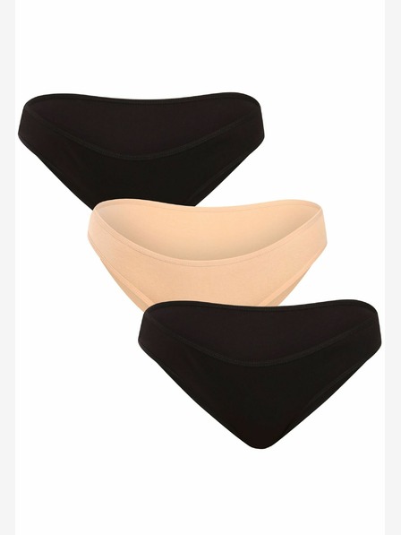 Nedeto Комплект от три дамски бикини в черно и розово Nedeto