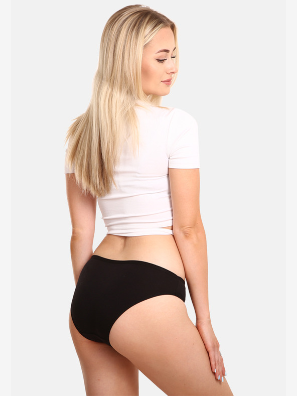 Nedeto Комплект от три дамски бикини в черно и розово Nedeto