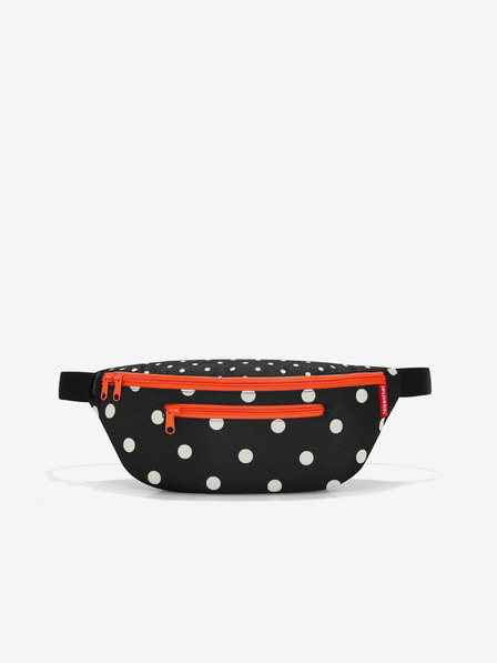 Reisenthel Червена и черна дамска чанта на червени точки Reisenthel Beltbag M Mixed Dots