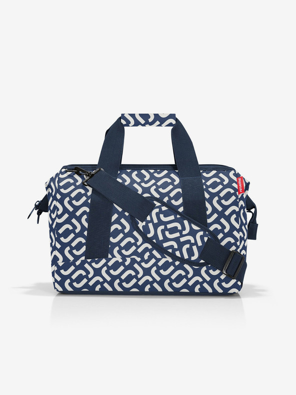 Reisenthel Тъмносиня шарена чанта Reisenthel Allrounder M Signature Travel Bag
