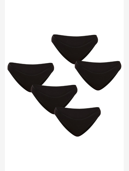 Nedeto Комплект от пет дамски боксерки в черно Nedeto