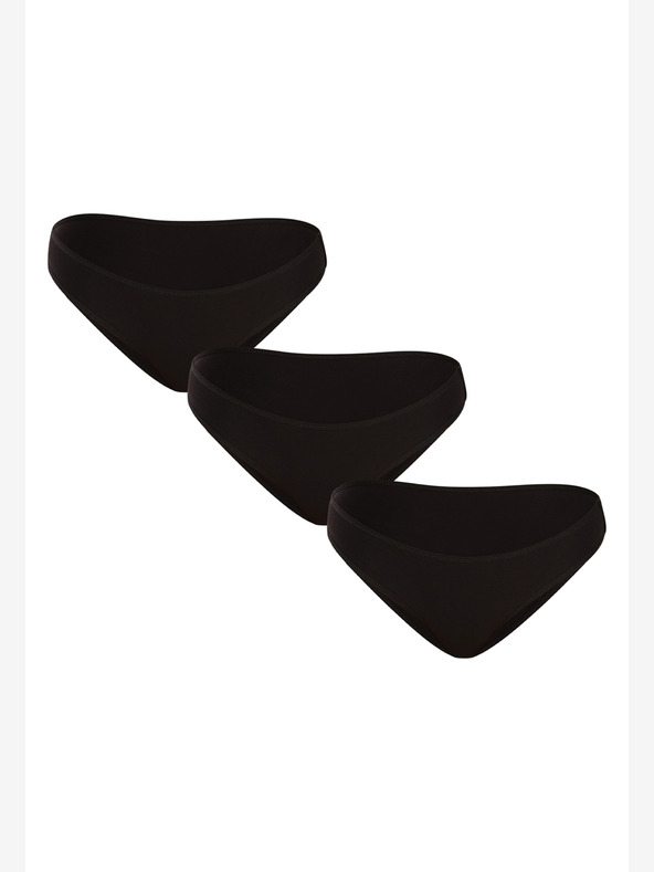 Nedeto Комплект от три дамски бикини в черно Nedeto