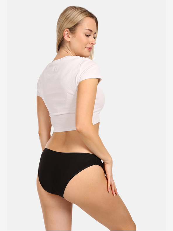 Nedeto Комплект от три дамски бикини в черно Nedeto