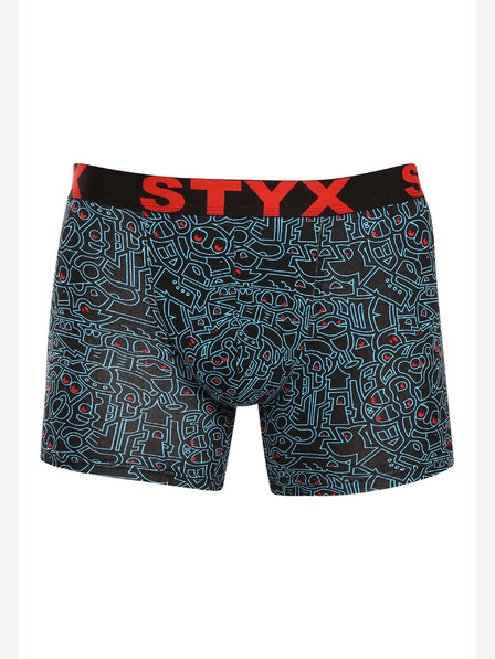 Styx Мъжки боксерки Styx с дълги артистични спортни гумени рисунки (U1256/2)