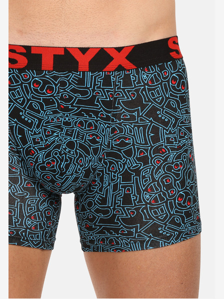 Styx Мъжки боксерки Styx с дълги артистични спортни гумени рисунки (U1256/2)