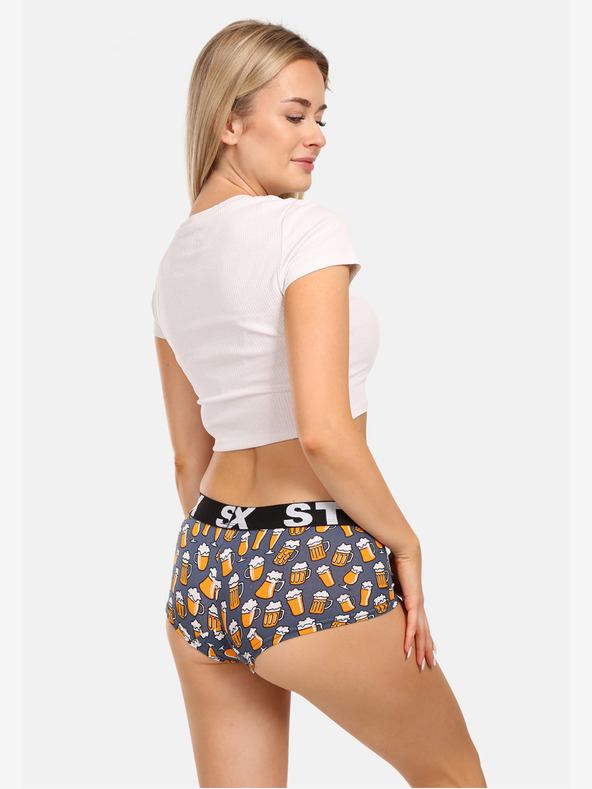 Styx Комплект три - дамски бикини Styx art с крачол многоцветни