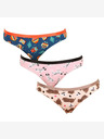 Dedoles Комплект от три - весели дамски бикини Dedoles