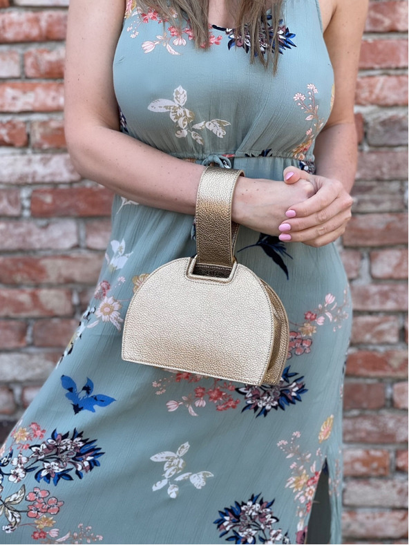 Elega Златна дамска чанта Elega Amber