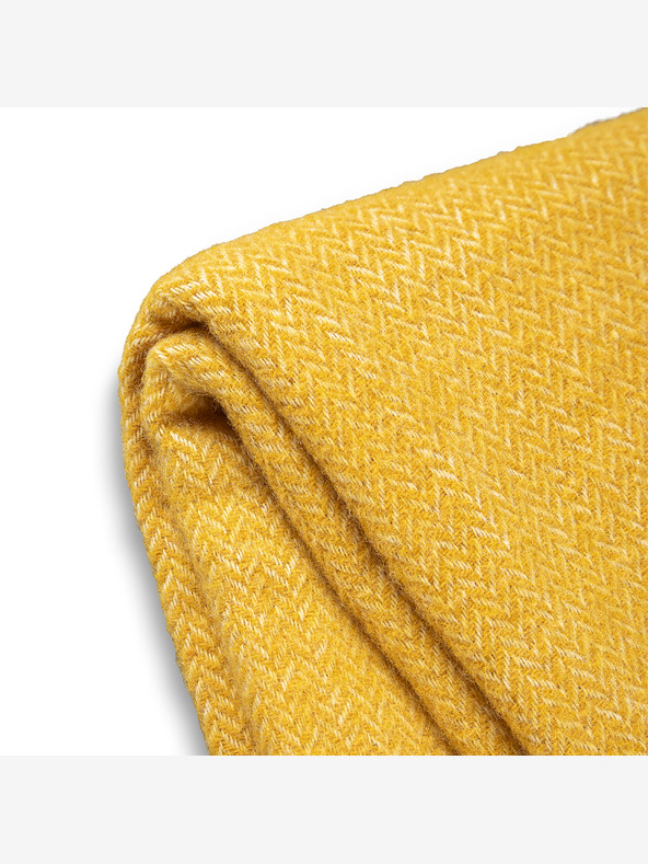 Balkanova Вълнено одеяло Elma I - жълта горчица