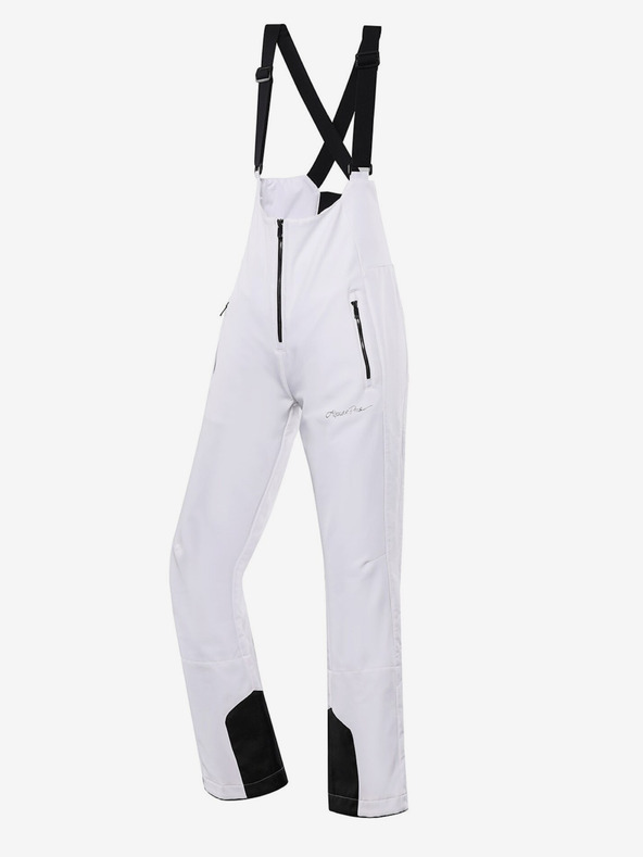 ALPINE PRO Дамски ски софтшел панталон с мембрана ALPINE PRO GERANA бял