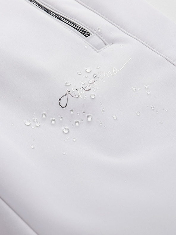 ALPINE PRO Дамски ски софтшел панталон с мембрана ALPINE PRO GERANA бял