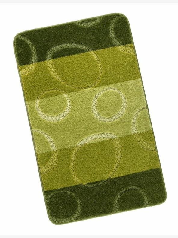 Bellatex Килимче за баня 60x100cm елипси зелено Bellatex