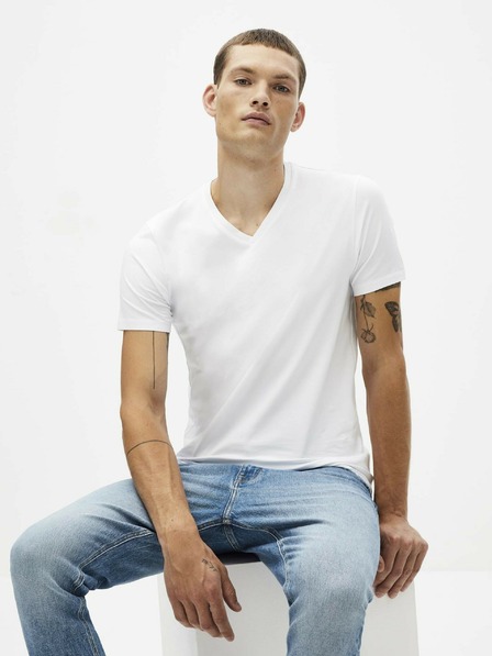 Celio Бяла мъжка основна тениска Celio Neuniv