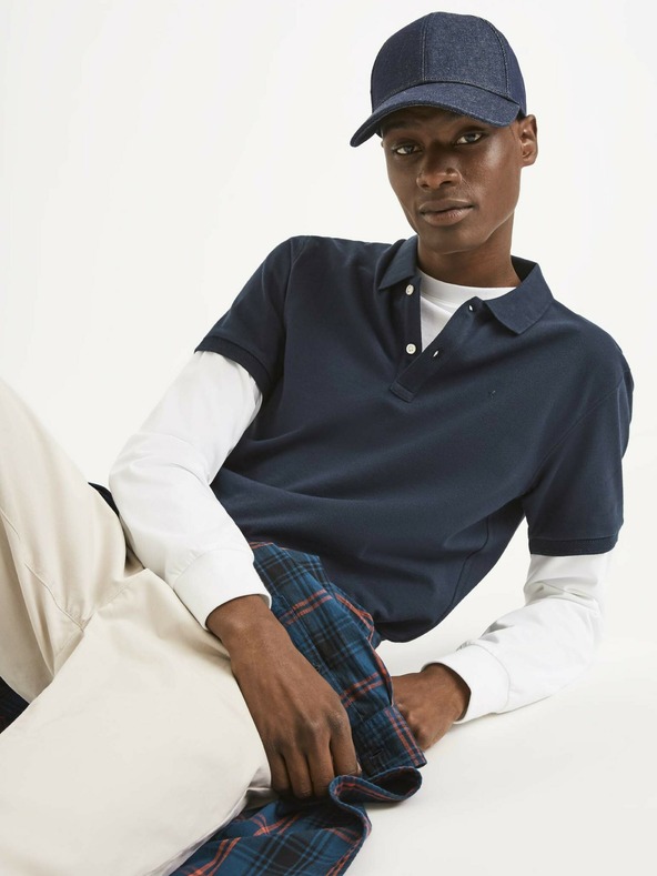 Celio Тъмносиня мъжка поло риза Celio