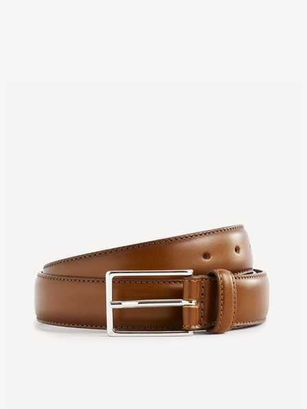 Celio Кафяв кожен колан Celio Sicilian